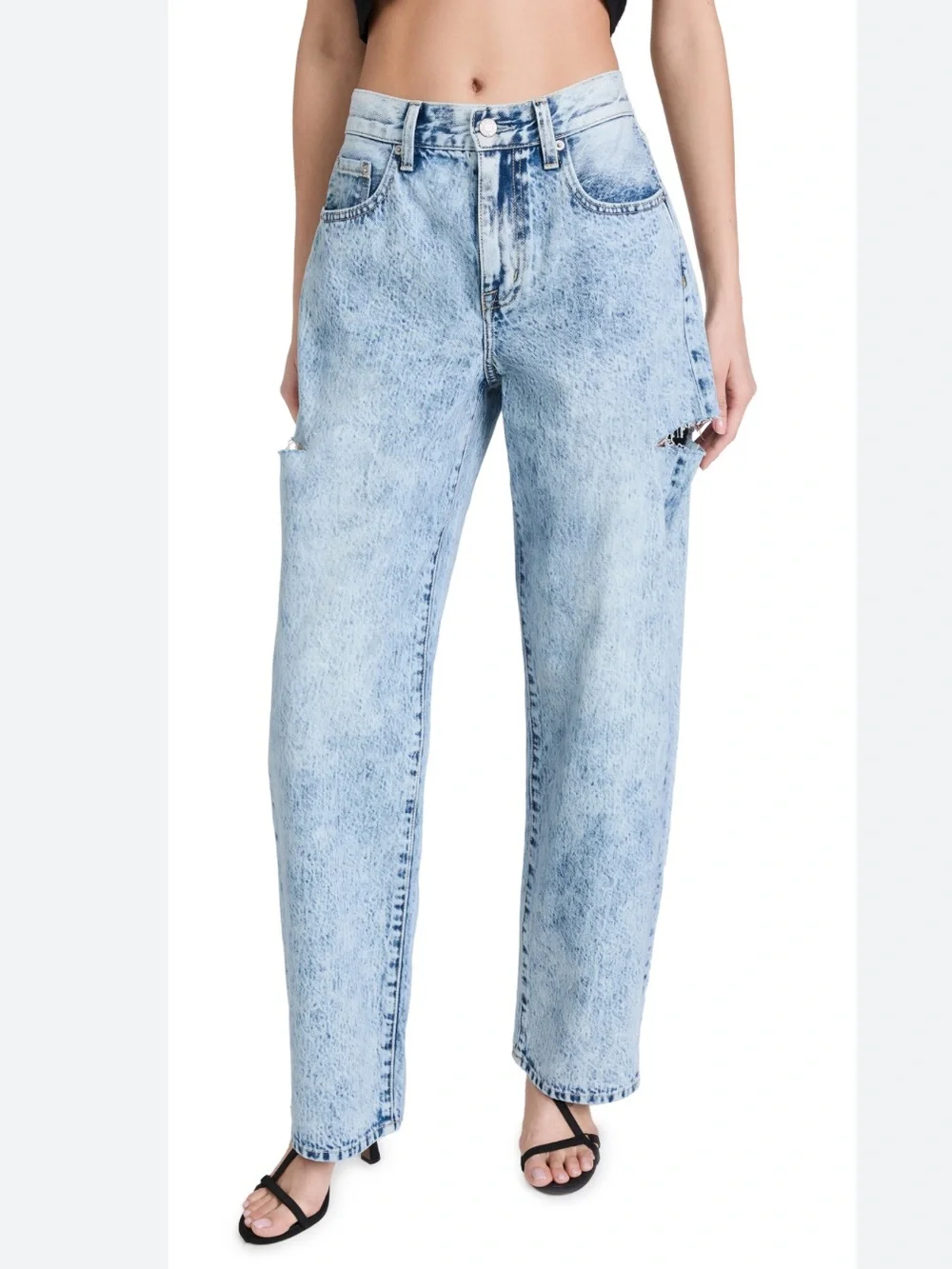 PISTOLA DENIM Bobbie High Rise Jeans In Clear Waters Sz 26/27 Runs Large Cotton